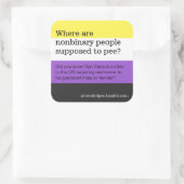 Autocollants de toilettes publiques (Sac)