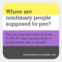 Autocollants de toilettes publiques