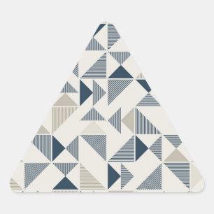 autocollants de triangles géométriques modernes