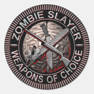 Autocollants de tueur de zombi