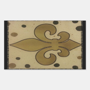 autocollants de tuiles de fleur de lis assortis po