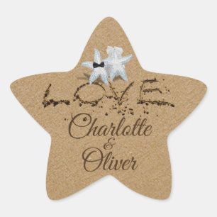 Autocollants de typographie d'amour d'étoile de me