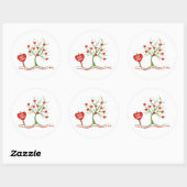 Autocollants de Valentine de soulagement du Haïti (Feuille)