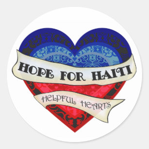 Autocollants de Valentine de soulagement du Haïti