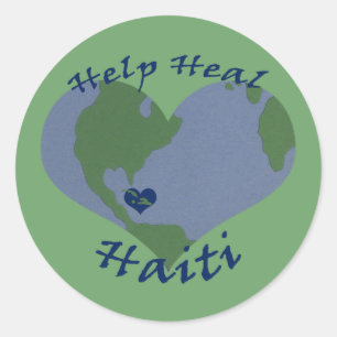 Autocollants de Valentine de soulagement du Haïti