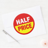 Autocollants de vente au détail à moitié prix (Enveloppe)