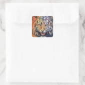 Autocollants de visage de tigre (Sac)
