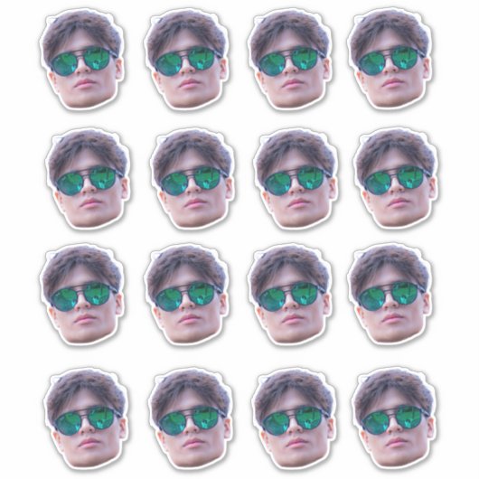 Autocollants de visage personnalisés, Autocollants (Devant)