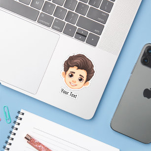 Autocollants de visage personnalisés Logo Image Pe