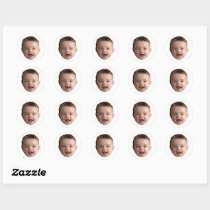 Autocollants de visage personnalisés Photo de visa