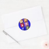 Autocollants de yoga (Enveloppe)