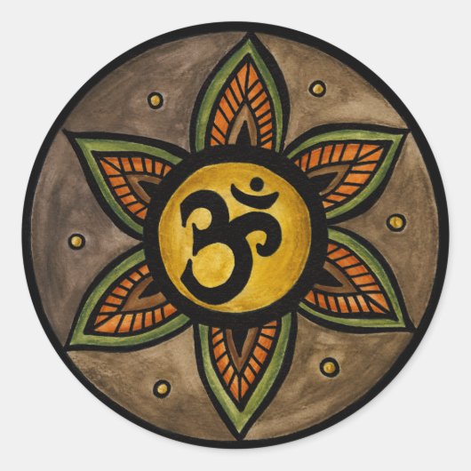 Autocollants de yoga d'ohm (Devant)