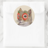 Autocollants d'écureuil masqués amusants (Sac)