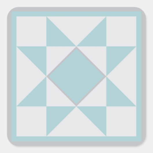 Autocollants d'édredon - étoile (bleue/gris) (Devant)