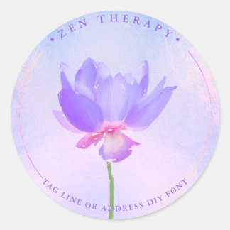 Autocollants dégradé violet bleu lotus peint