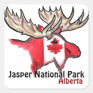 Autocollants d'élans d'Alberta Canada de parc