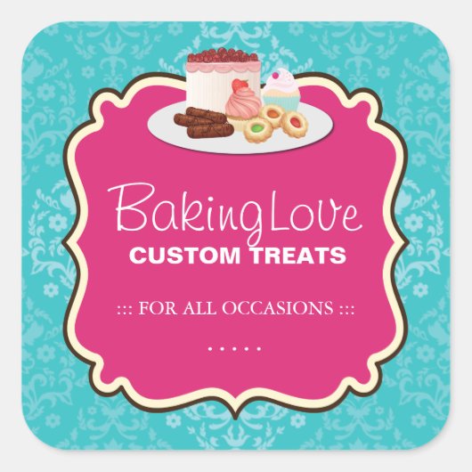 Autocollants d'emballage de boulangerie (Devant)