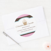 Autocollants d'emballage de gâteau personnalisés (Enveloppe)