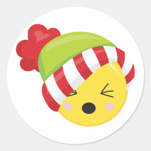 Autocollants d'Emoji d'hiver de temps de Noël