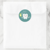 Autocollants Dentiste Floss (feuille de 20) (Sac)