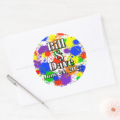 Autocollants d'enveloppe d'invitation de mariage F (Enveloppe)