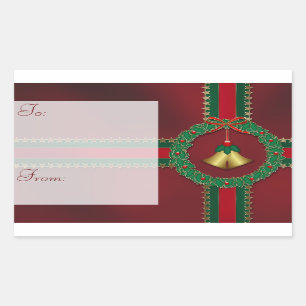 Autocollants d'étiquette de cadeau de Noël de