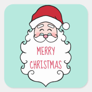 Autocollants d'étiquette de cadeau de Père Noël Jo