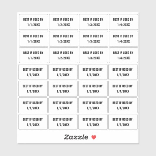 Autocollants d'étiquette d'emballage « Meilleur si (Feuille)