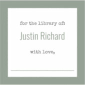 Autocollants d'ex-libris personnalisés (Devant)