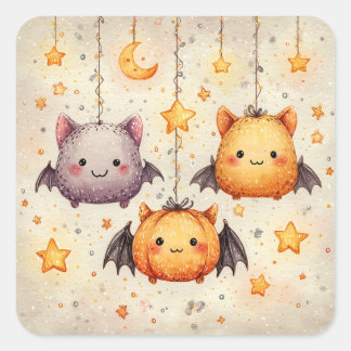 Autocollants d'Halloween Chauves-souris Mignons Su