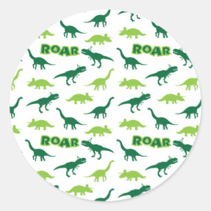 Autocollants d'hurlement de dinosaure
