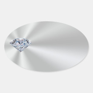 Autocollants diamant de couleur argent personnalis