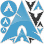 Autocollants d'icône en arc - 12ct (Devant)