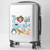Autocollants d'illustration animale (Sur valise)