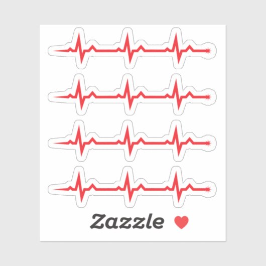 Autocollants d'impulsion rouge (Feuille)