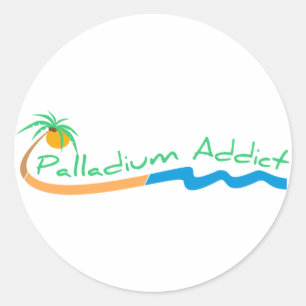Autocollants d'intoxiqué de palladium