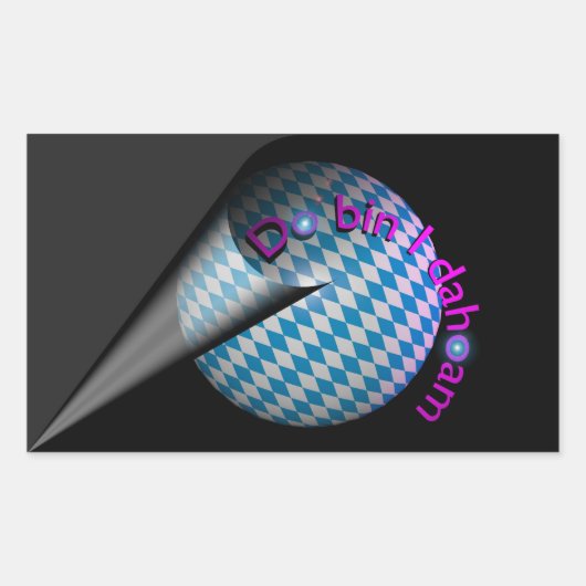 autocollants "Do bin I dahoam" (gris) (Devant)