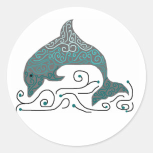 Autocollants Dolphin fantaisie
