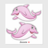 Autocollants Dolphin mignons (Feuille)
