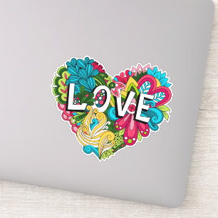 Autocollants Doodle Amour