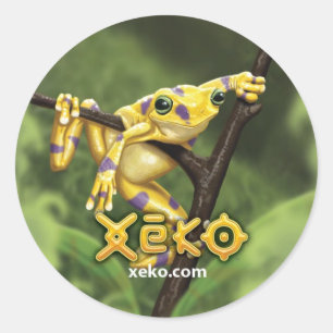 Autocollants d'or de grenouille de Xeko