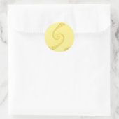 Autocollants Double Spirale Or Jaune (Sac)
