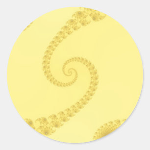 Autocollants Double Spirale Or Jaune