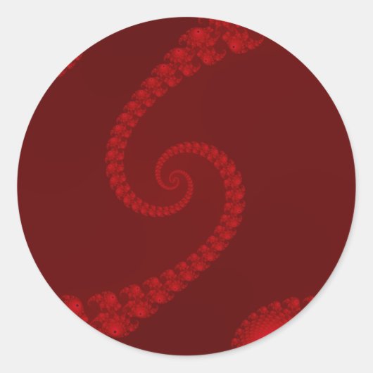 Autocollants Double Spirale Rouge Profond (Devant)