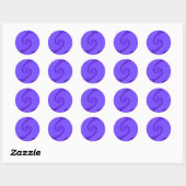 Autocollants Double Spirale Violet Bleu (Feuille)