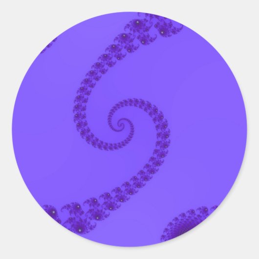 Autocollants Double Spirale Violet Bleu (Devant)