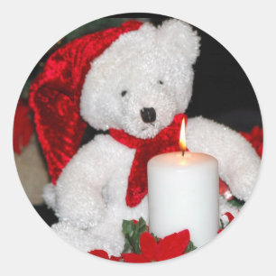 Autocollants d'ours de nounours de Noël