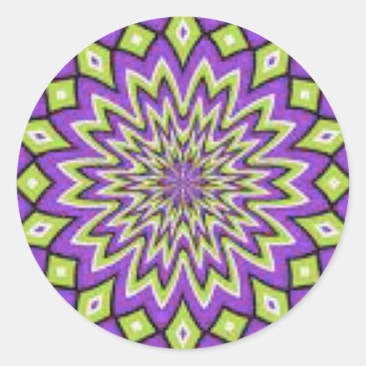 Autocollants doux violet et vert (Devant)