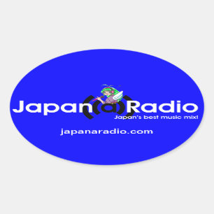 Autocollants d'ovale de Japon-UN-Radio !