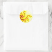 Autocollants Dragon Jaune (Sac)